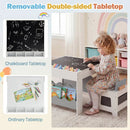 Multi-purpose Activity Kids Table and Chairs Set with Double-sided Tabletop by LJGDeals