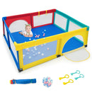 Large Infant Baby Playpen Safety Play Center Yard with 50 Ocean Balls by LJGDeals