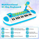 31-Key Kids Piano Keyboard Toy with Microphone and Multiple Sounds for Age 3+ by LJGDeals