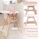6-in-1 Baby High Chair with Removable Dishwasher and Safe Tray-White