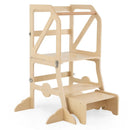 Multifunctional Kids Kitchen Step Stool with Removable Safety Bar and Fixing Buckles by LJGDeals