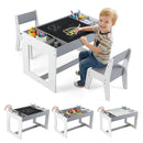 Multifunctional Kids Table and 2 Chairs Set with Chalkboard by LJGDeals