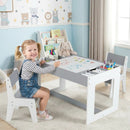 Multifunctional Kids Table and 2 Chairs Set with Chalkboard by LJGDeals