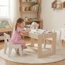 Multifunctional Kids Table and 2 Chairs Set with Chalkboard by LJGDeals