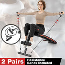 Multifunctional Sit up Bench 4 Position Adjustable Metal Workout Bench by LJGDeals