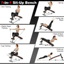 Multifunctional Sit up Bench 4 Position Adjustable Metal Workout Bench by LJGDeals