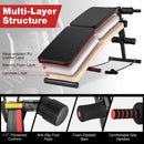 Multifunctional Sit up Bench 4 Position Adjustable Metal Workout Bench by LJGDeals