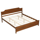 Solid Wood Platform Bed Frame with Headboard by LJGDeals