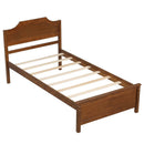 Solid Wood Platform Bed Frame with Headboard by LJGDeals