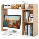 3-Tier Multipurpose Desk Bookshelf with 4 Shelves by LJGDeals