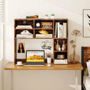 Desktop Bookshelf with 7 Open Cubbies and 3 Adjustable Shelves by LJGDeals
