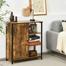 Multipurpose Freestanding Storage Cabinet with 3 Open Shelves and Doors by LJGDeals