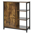 Multipurpose Freestanding Storage Cabinet with 3 Open Shelves and Doors by LJGDeals