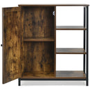 Multipurpose Freestanding Storage Cabinet with 3 Open Shelves and Doors by LJGDeals