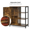 Multipurpose Freestanding Storage Cabinet with 3 Open Shelves and Doors by LJGDeals