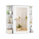 Wall-Mounted Bathroom Mirror Cabinet with Storage Shelves by LJGDeals