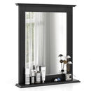 Wall-Mounted Multipurpose Vanity Mirror with Shelf