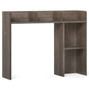 3-Tier Multipurpose Desk Bookshelf with 4 Shelves-Brown by DirectDeals