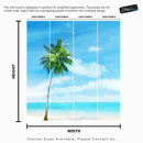 Tropical Palm Tree Wall Mural – Beach Shore Painting.