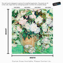 Vincent Van Gogh White Flowers in Vase Wall Mural.