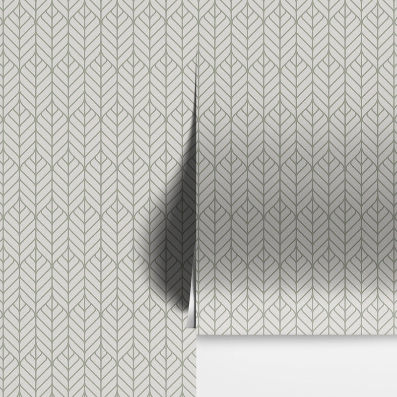 Modern Lines Wallpaper. Geometric Shape Motif Pattern.