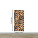 Modern Design Wooden Zigzag Panel Wallpaper Mural.