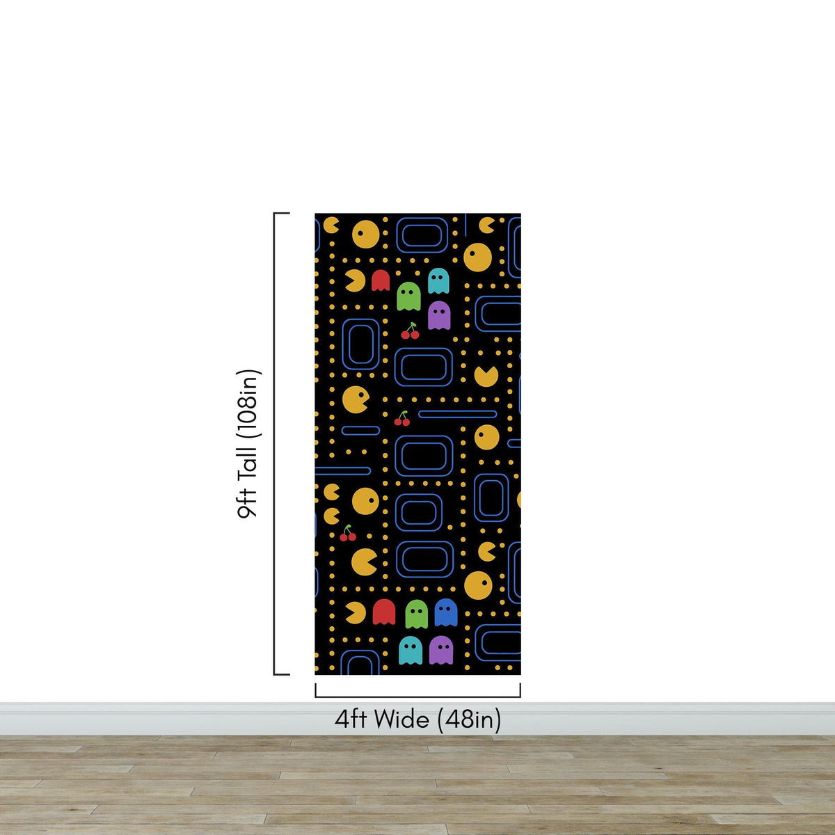 Pacman Wallpaper Mural. #7004, photo 9 of 12