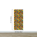 Colorful Lego Blocks Pattern Wallaper Mural.