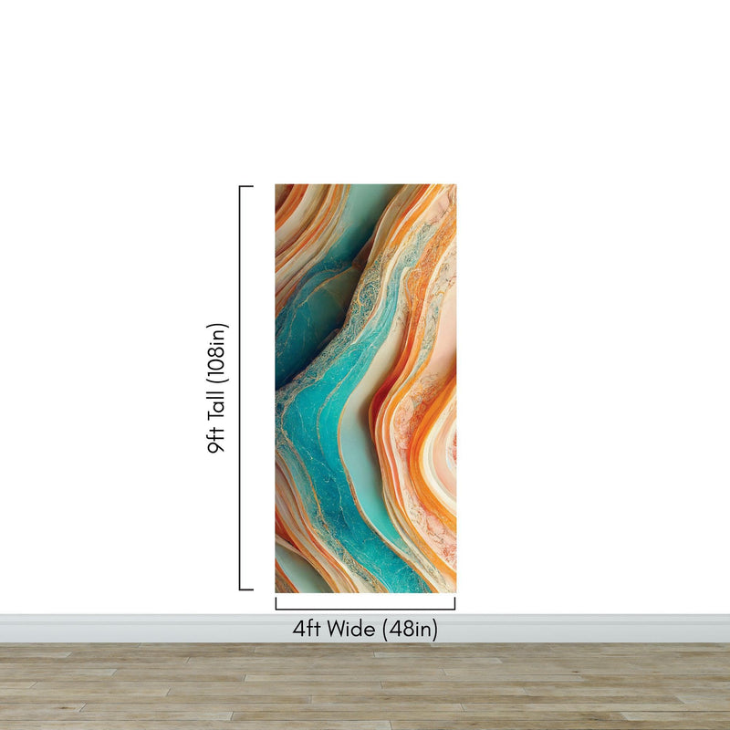 Colorful Marble Slate Wallpaper Mural.