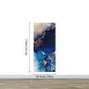 Sapphire Blue Marble Wallpaper Mural.