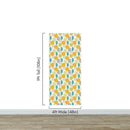 Autumn Leaves Wallpaper. Yellow, Grey, Teal Leaf Wall Mural.