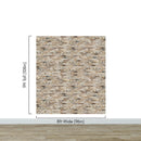 Brick Pattern Wallpaper Mural. Light Tan and Brown Color.
