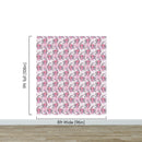 Pink Mermaid Wall Mural. Magical Cute Mermaid and Seahorse in Ocean Peel and Stick Wallpaper.