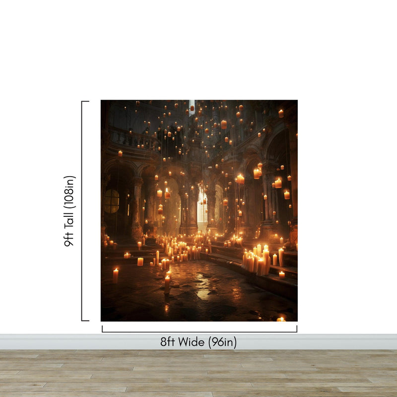 Floating Candles /  Great Hall Room Wallpaper /  Wizardly World Wall Mural.