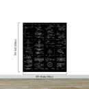 Aviation Wallpaper Mural. Featuring Military Jet and Airplane Patent Designs.