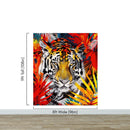 Glamour Chic Colorful Jungle Tiger Wall Mural.