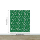 Golf Pattern Green Wallpaper Mural.