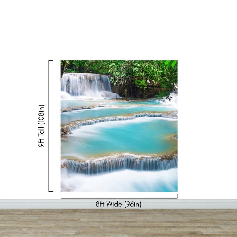 Kuang Si Thailand Waterfall Wallpaper Mural.