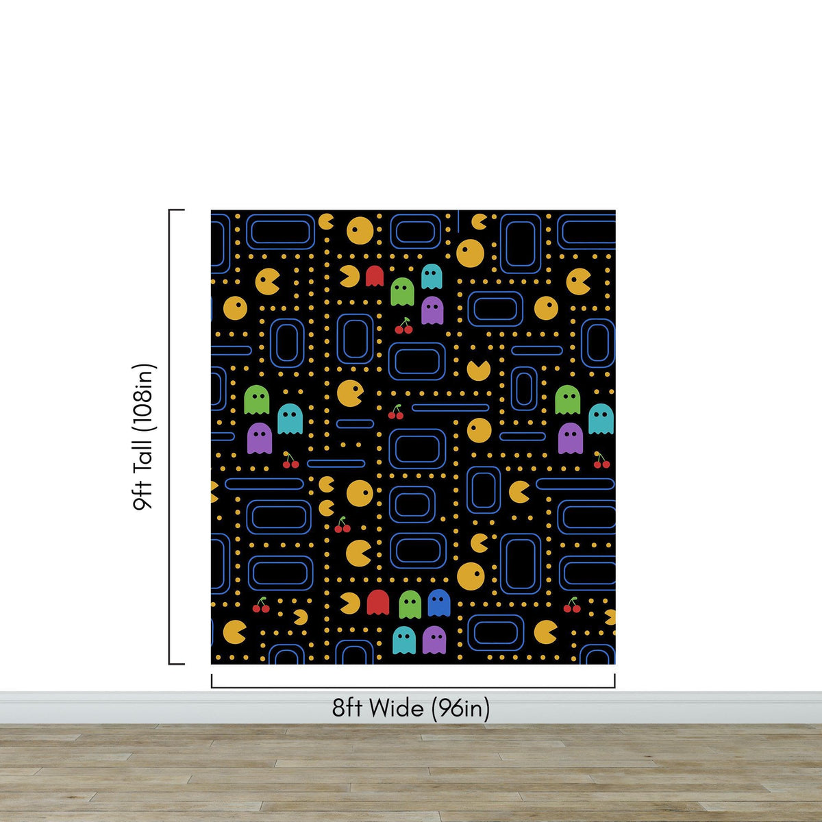 Pacman Wallpaper Mural. #7004, photo 10 of 12