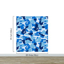 Bape Camo Wallpaper Mural. Blue Camo Streetwear Hype Beast Aesthetics.