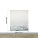 Serene Foggy Ocean Waves Wallpaper Mural.