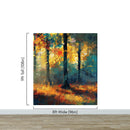 Colorful Forest Painting Wallpaper Mural.