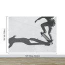 Black and White Skateboard Urban Wall Mural.