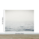 Serene Foggy Ocean Waves Wallpaper Mural.