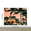 Sunset Wallpaper Mural. Palm Trees Tropical Vibe.