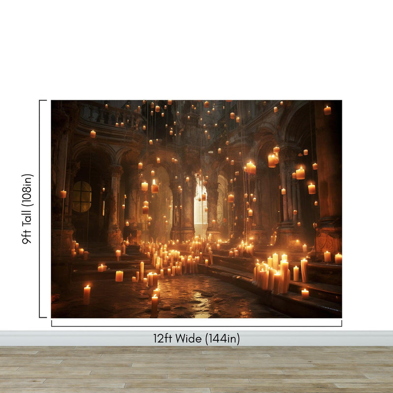 Floating Candles /  Great Hall Room Wallpaper /  Wizardly World Wall Mural.