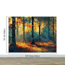Colorful Forest Painting Wallpaper Mural.