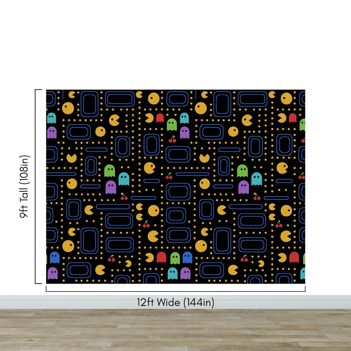 Pacman Wallpaper Mural. #7004, photo 11 of 12