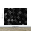 Modern Black and White Polka Dot Peel and Stick Wall Mural.