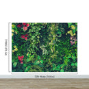 Greenery Jungle Bush Wallpaper Mural. Tropical Leaves / Fern Wallpaper.